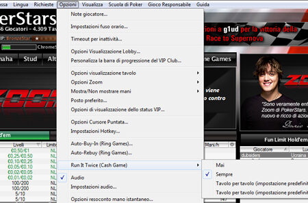 Run It Twice approda su Pokerstars!