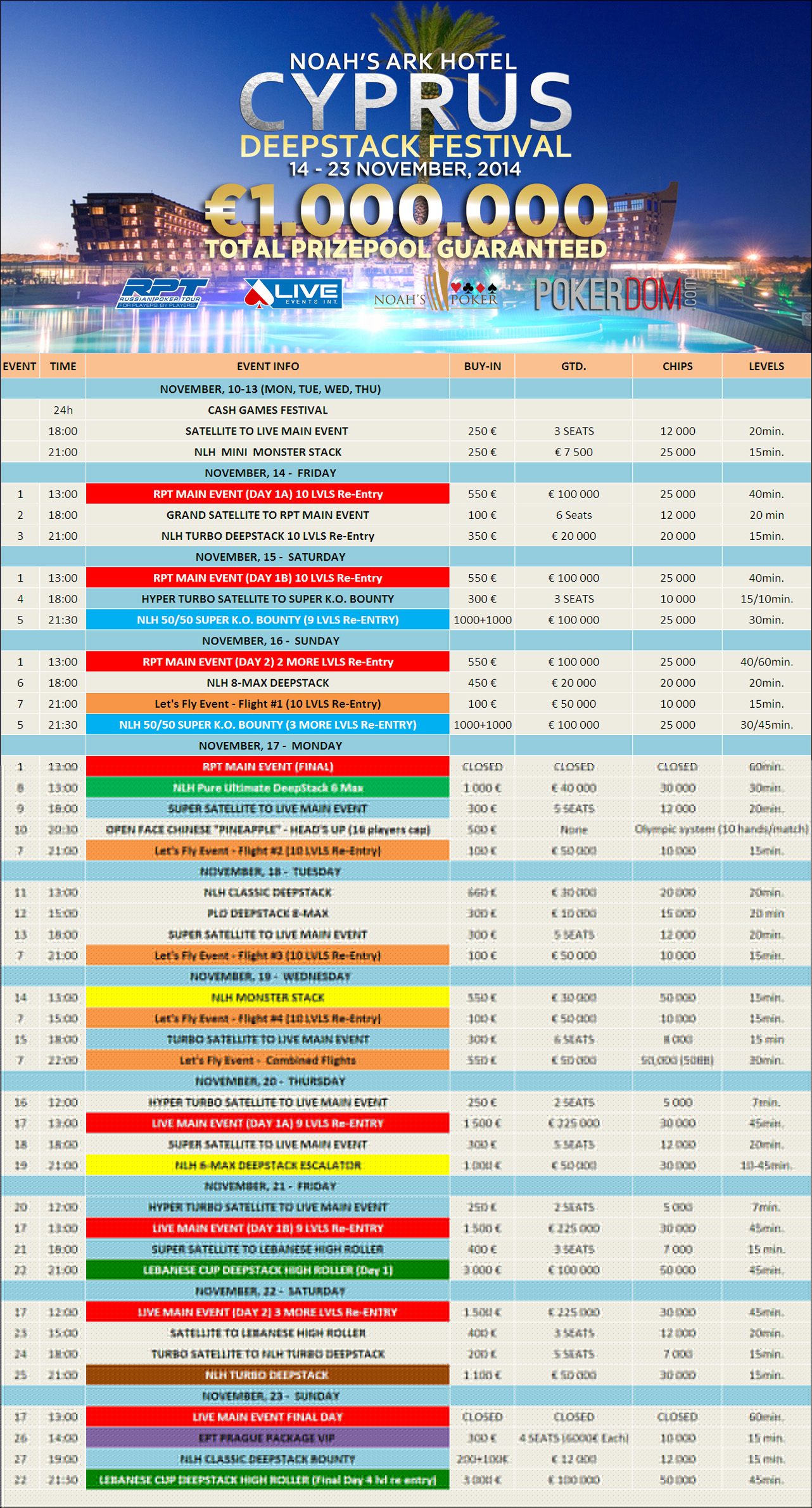 Schedule LEI STYLE