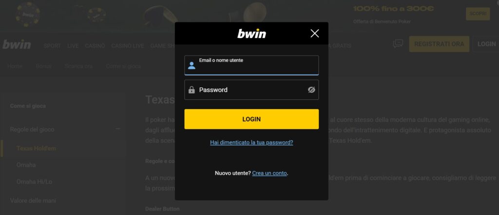 login bwin