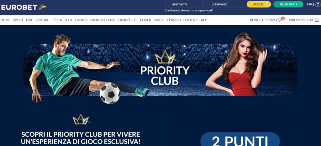 priority club eurobet