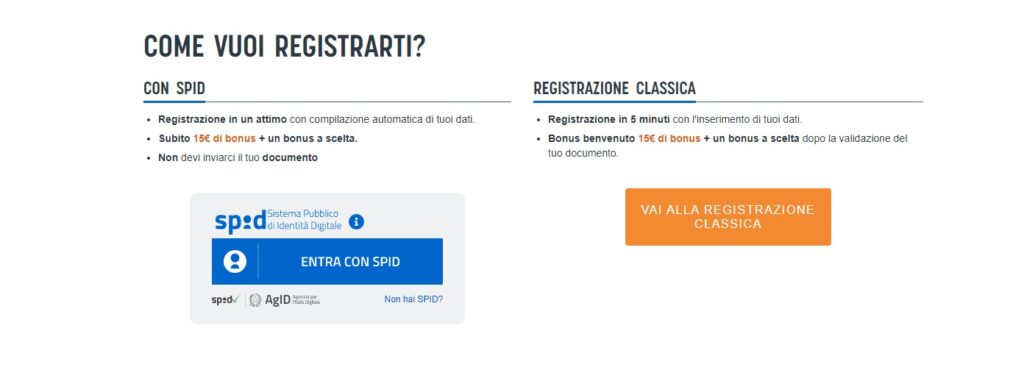 registrazione snai