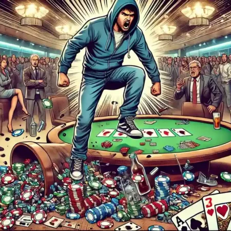 Caos all’evento WSOP: giocatore ribalta i tavoli