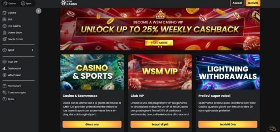 Recensione WSM Casinò: Moderno e Coinvolgente