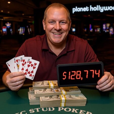 Giocatore di poker vince oltre 128.000 dollari a Las Vegas con una Scala Reale