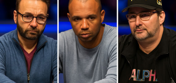 Le tre leggende del poker alle WSOP 2025: analisi delle performance di Negreanu, Ivey e Hellmuth